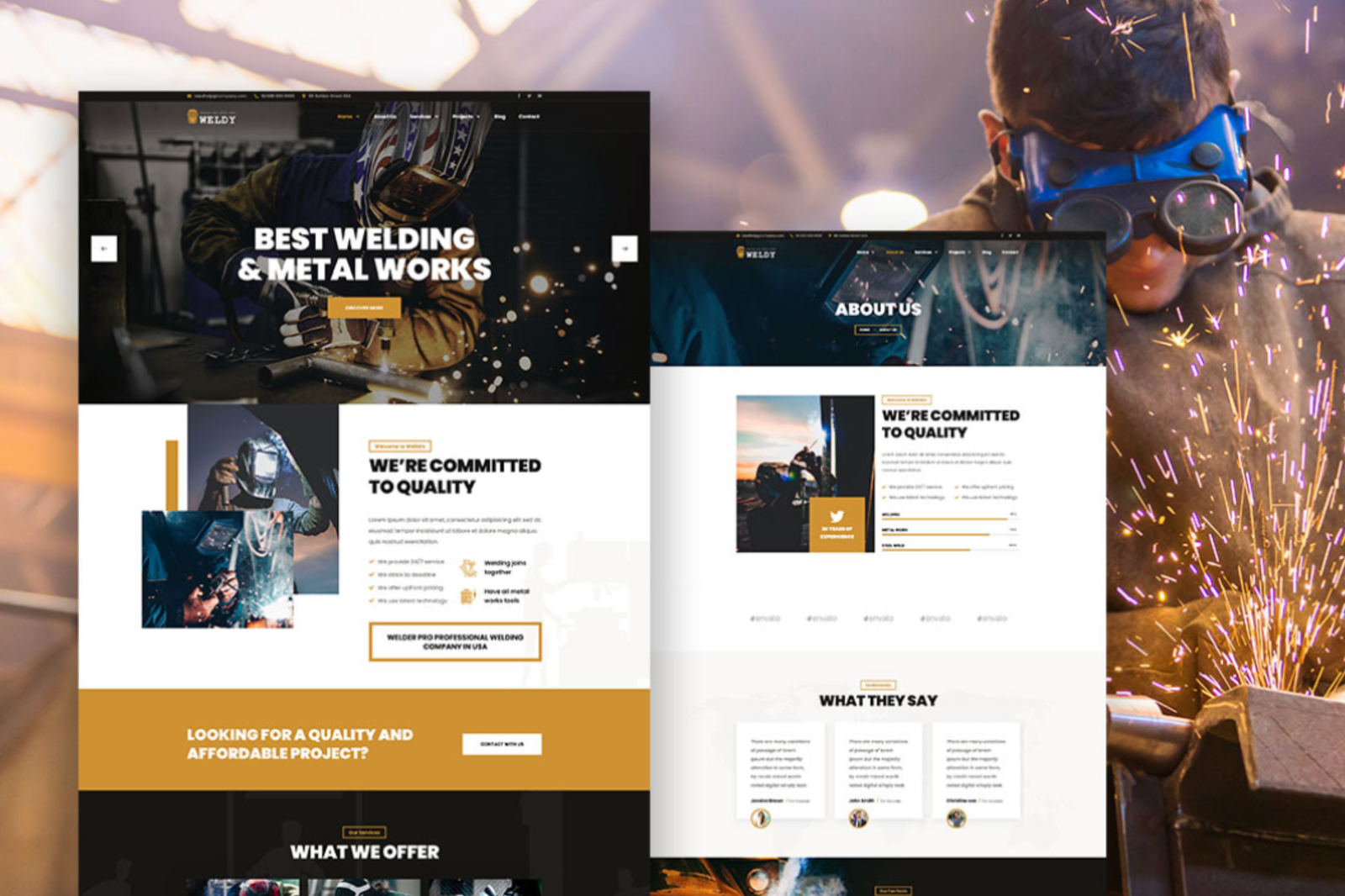 Metal & Welding Website Showcase