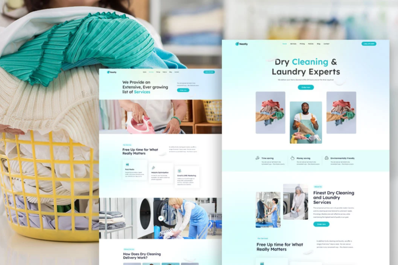 Laundry & Dry Cleaning Services Website